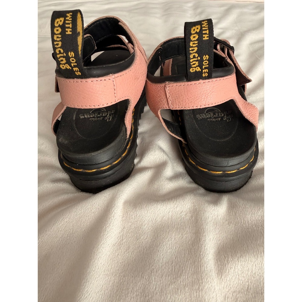 Dr. Martens Blaire Pink Leather Gladiator Platform Sandals Womens 8 - Picture 6 of 8